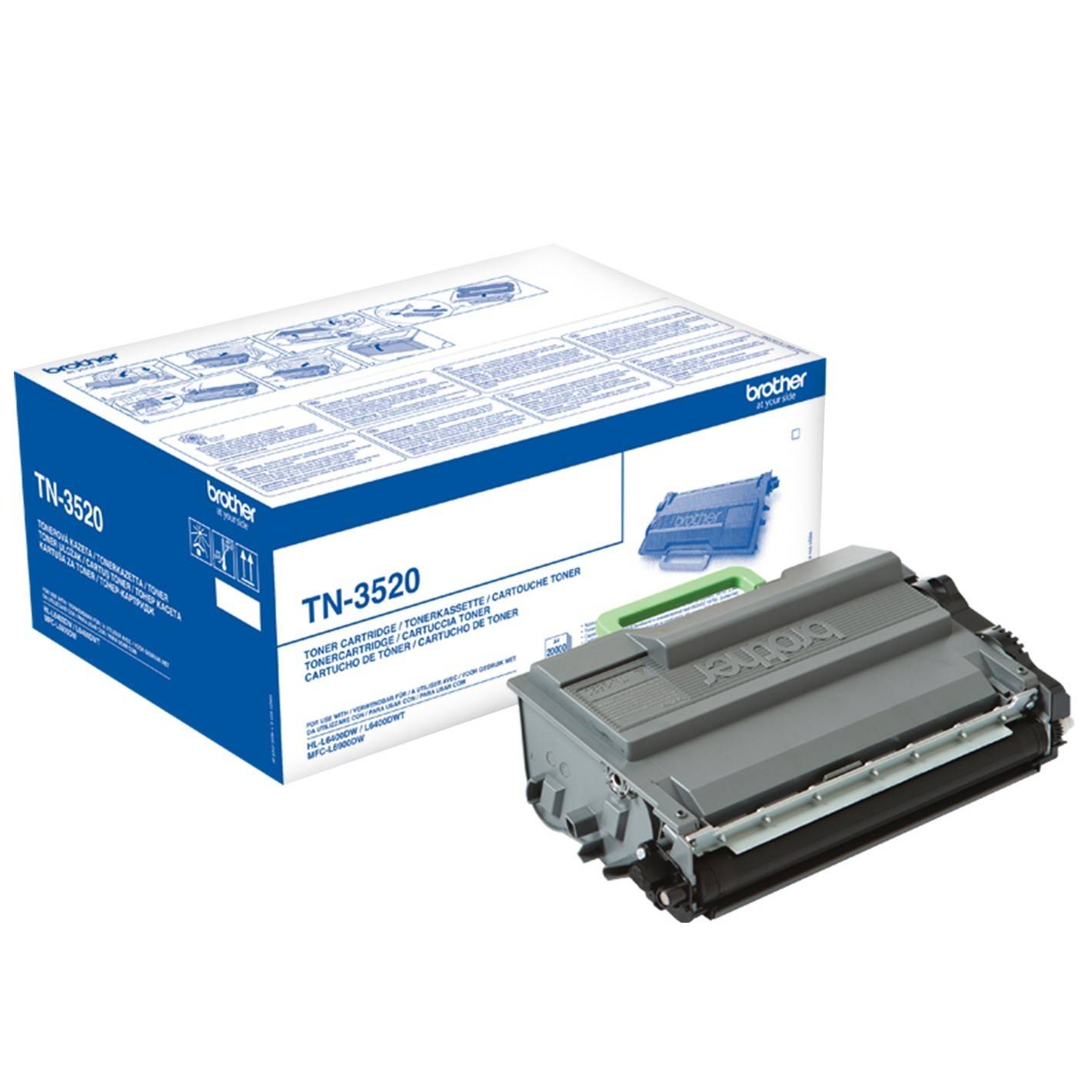 Brother Toner TN-3520 Original Schwarz 20000 Seiten TN3520