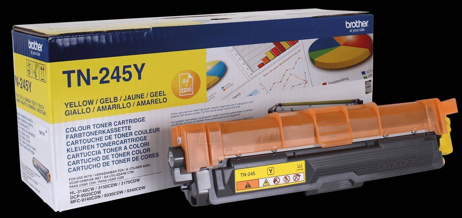 Brother Toner TN-245Y Original Gelb 2200 Seiten TN245Y