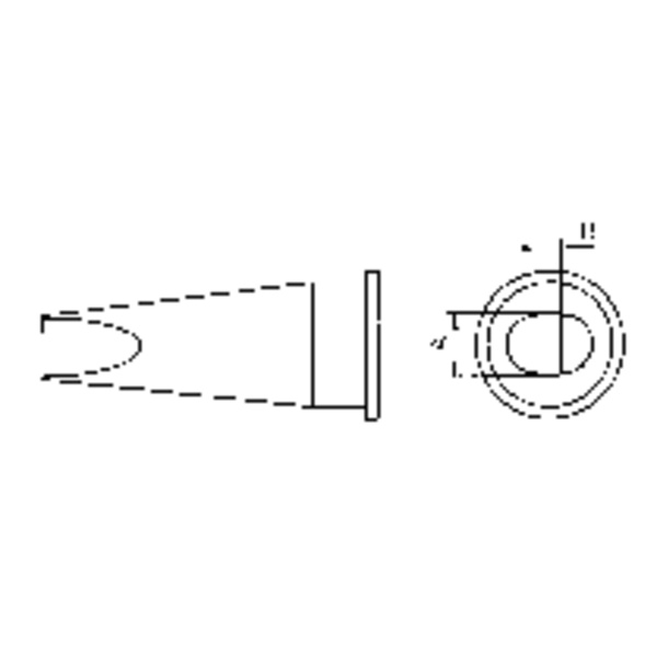 Weller LHT-D Lötspitze Flachform Spitzen-Größe 4.7mm Inhalt 1St.