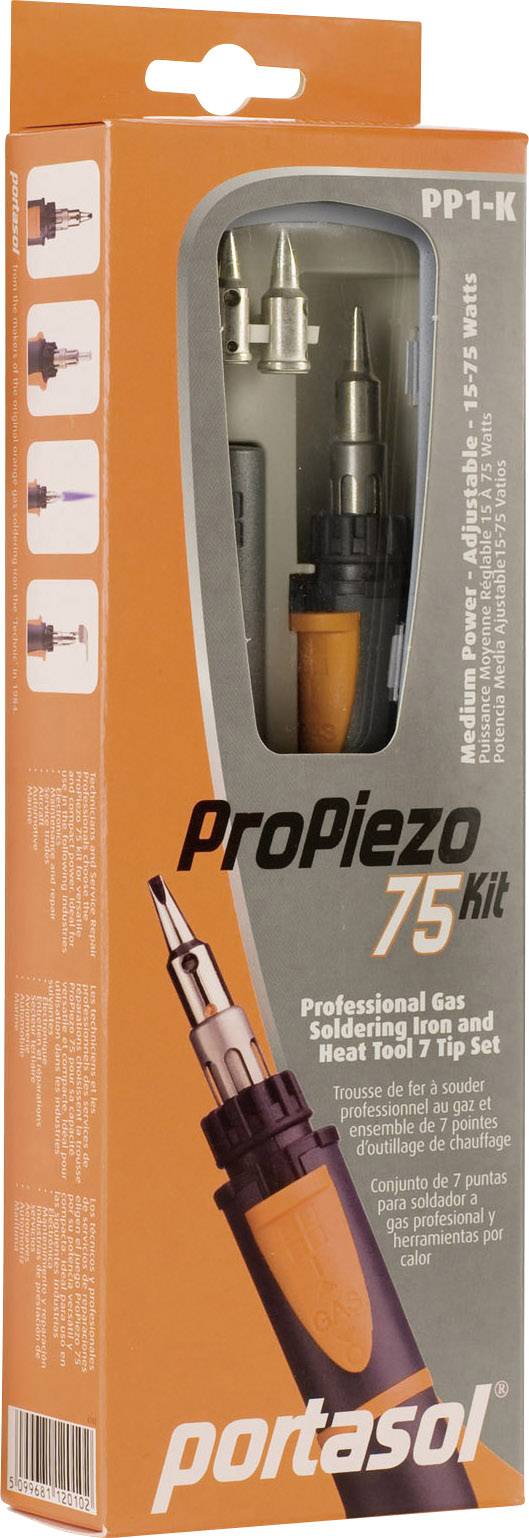 Portasol Pro Piezo 75 Kit Gaslöt-Set 1300 °C 90 min inkl. Piezozünder 1 St.
