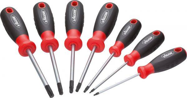 VIGOR GmbH VIGOR TORX® Schraubendreher Satz, V4418, Innen TORX® Profil, 4 x, Anzahl Werkzeuge: 4 18200378