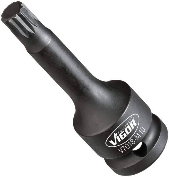 VIGOR GmbH VIGOR Schlagschrauber Schraubendreher-Einsatz, V7018-M10, Vierkant hohl 12,5 mm (1/2 Zoll), Innen Vi 18201341