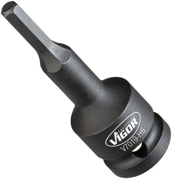 VIGOR GmbH VIGOR Schlagschrauber Schraubendreher-Einsatz, V7019-H6, Vierkant hohl 12,5 mm (1/2 Zoll), Innen-Sec 18201356