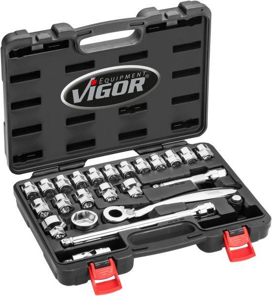 VIGOR GmbH VIGOR TORX® Steckschlüssel-Einsatz, V2592N, Vierkant hohl 12,5 mm (1/2 Zoll), Außen TORX® Profil, E2 18201591