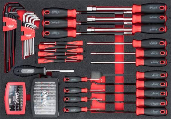 VIGOR GmbH VIGOR Schraubendreher-Bit Satz, V6814, 97 x, Anzahl Werkzeuge: 97 18202116