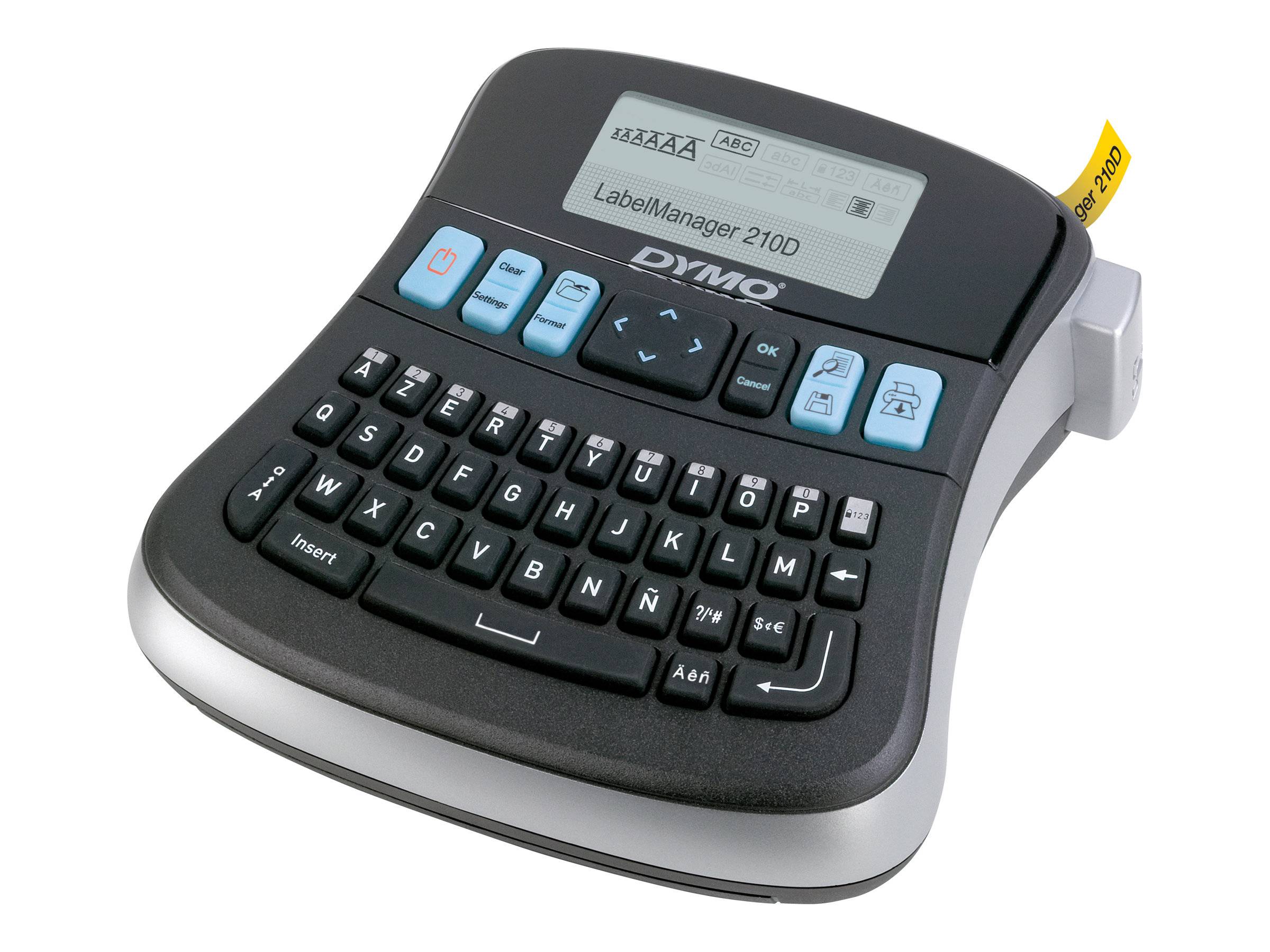 DYMO 210D+ / FR-BE-CH Beschriftungsgerät Geeignet für Schriftband: D1 6 mm, 9 mm, 12 mm