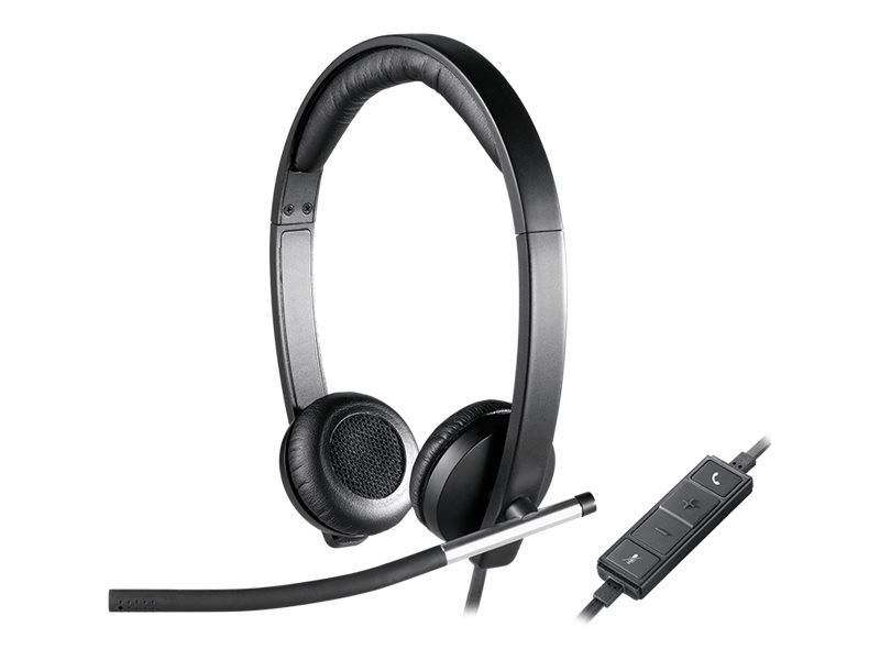 Logitech H650e USB Headset, Kabelgebundenes PC Headset, Stereo