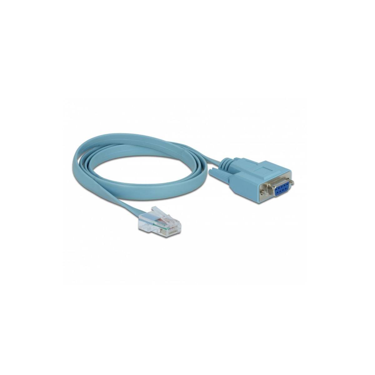 Delock Adapter RS-232 DB9 female > 1 x Serial RS-232 RJ45 male - Kabel seriell - DB-9 (W)