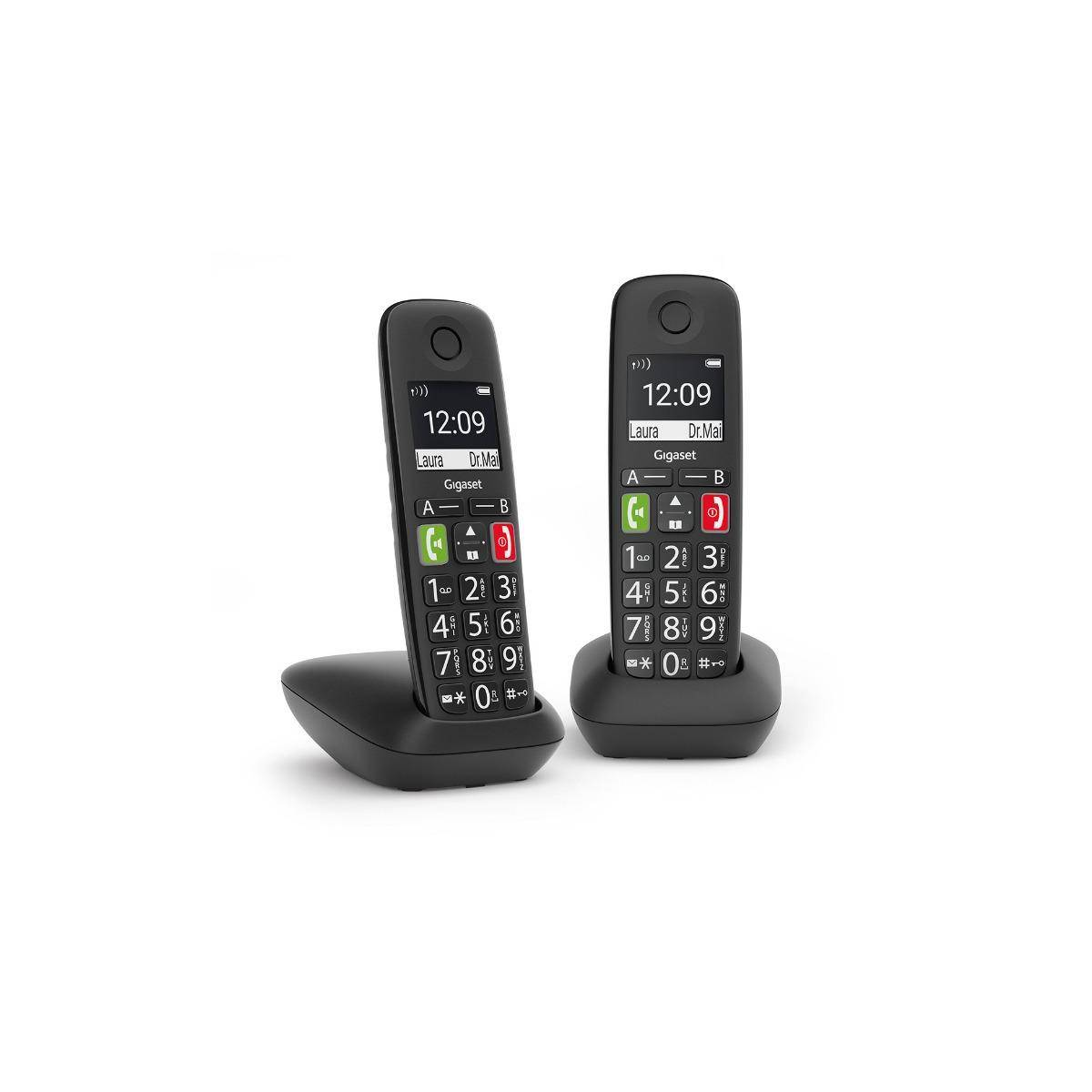 L36852-H2901-B101 - Gigaset E290 Duo schwarz