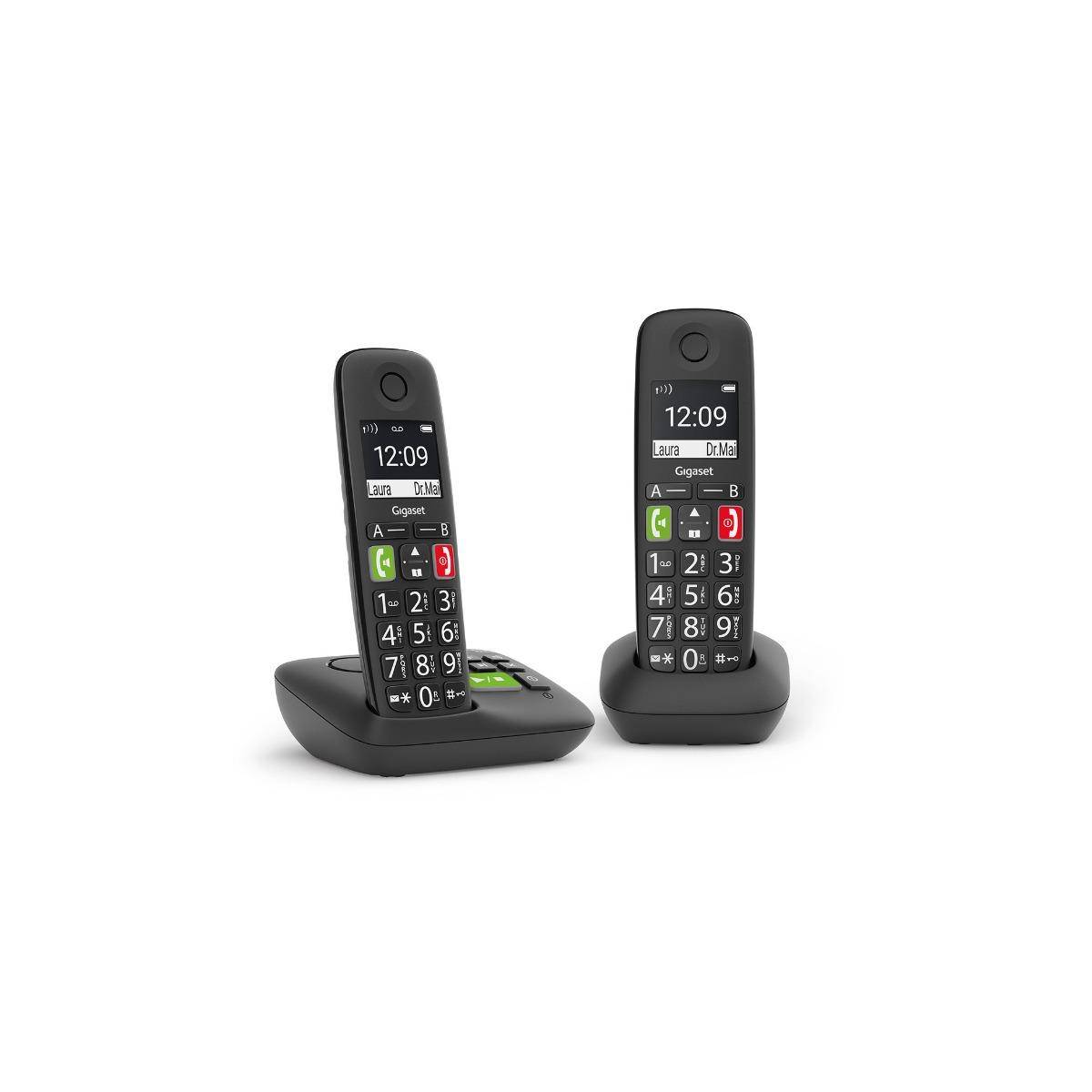 L36852-H2921-B101 - Gigaset E290A Duo schwarz