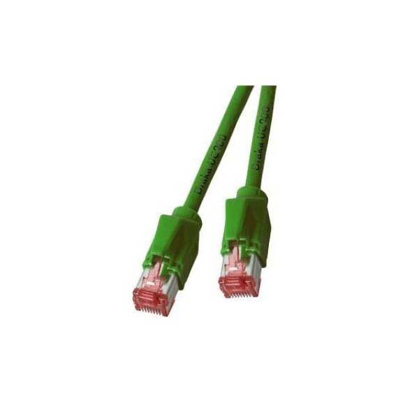 EFB Elektronik K8053.1,5 RJ45 Netzwerkkabel, Patchkabel CAT 6a S/FTP 1.50 m Grün vergoldete Steckkontakte 1 St.
