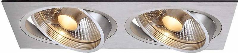 SLV 111382 Einbauleuchte GU10 Aluminium (gebürstet)