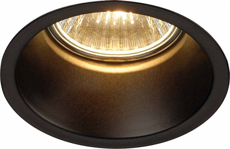 SLV 112910 Horn Einbauleuchte LED GU10 50W Schwarz (matt)
