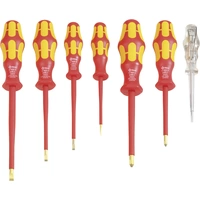 Wera 160 i/7 Rack VDE Schraubendreher-Set 7teilig Schlitz, Kreuzschlitz Phillips Wera 160 i/7 Rack VDE Schraubendreher-Set 7teilig Schlitz, Kreuzschlitz Phillips