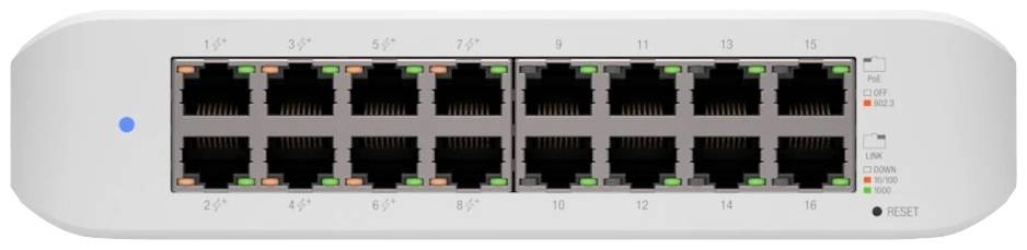 Ubiquiti Networks USW-LITE-16-POE Managed Netzwerk Switch 16 Port 1 GBit/s