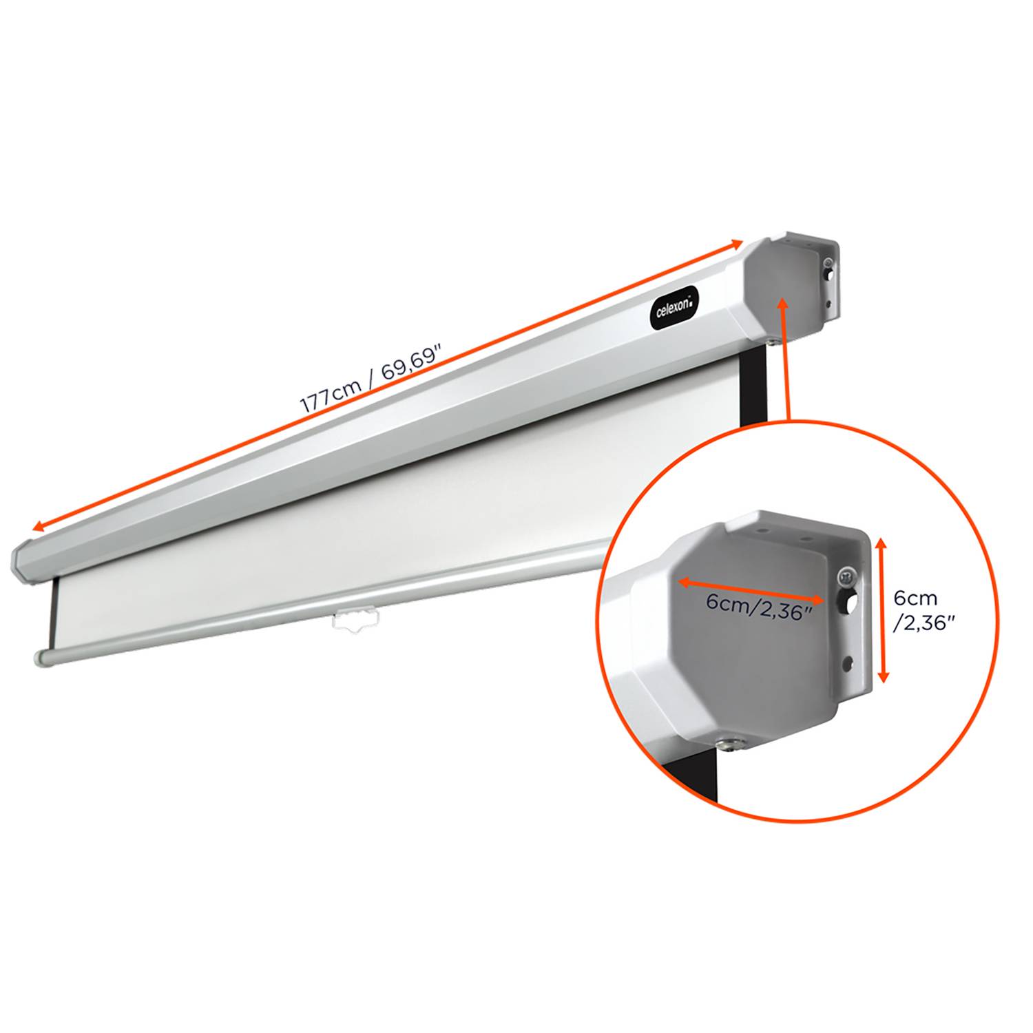 Celexon Rollo Economy 1090029 Rolloleinwand Bildformat: 1:1