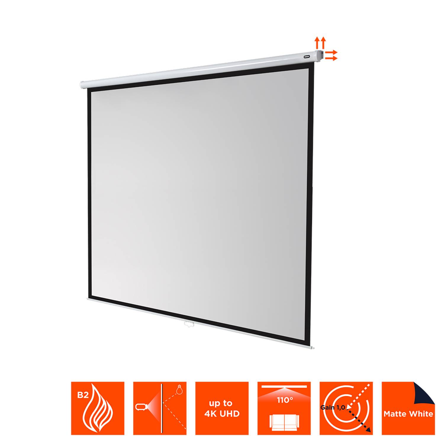 Celexon Rollo Economy 1090032 Rolloleinwand 240 x 240 cm Bildformat: 1:1