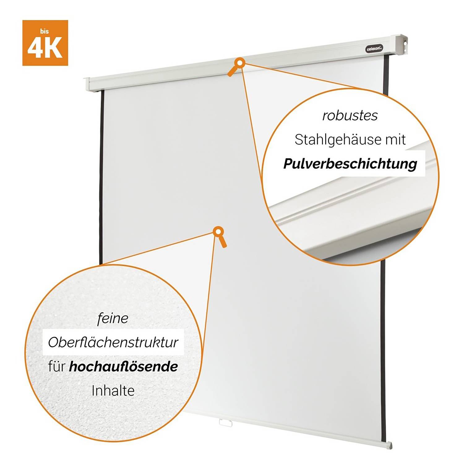 Celexon Rollo Professional 1090048 Rolloleinwand 290 x 290 cm Bildformat: 1:1