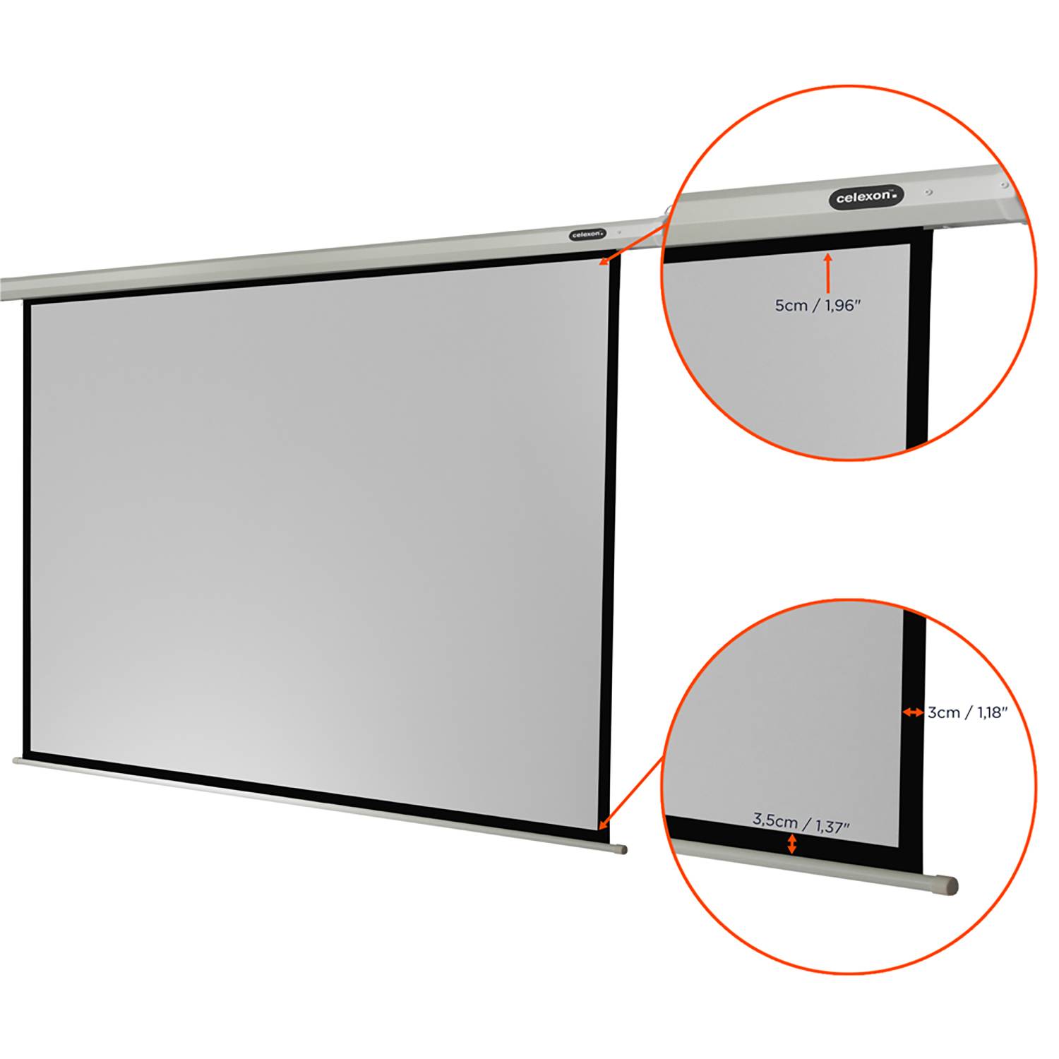 Celexon Motor Economy 1090071 Motorleinwand 148 x 111 cm Bildformat: 4:3