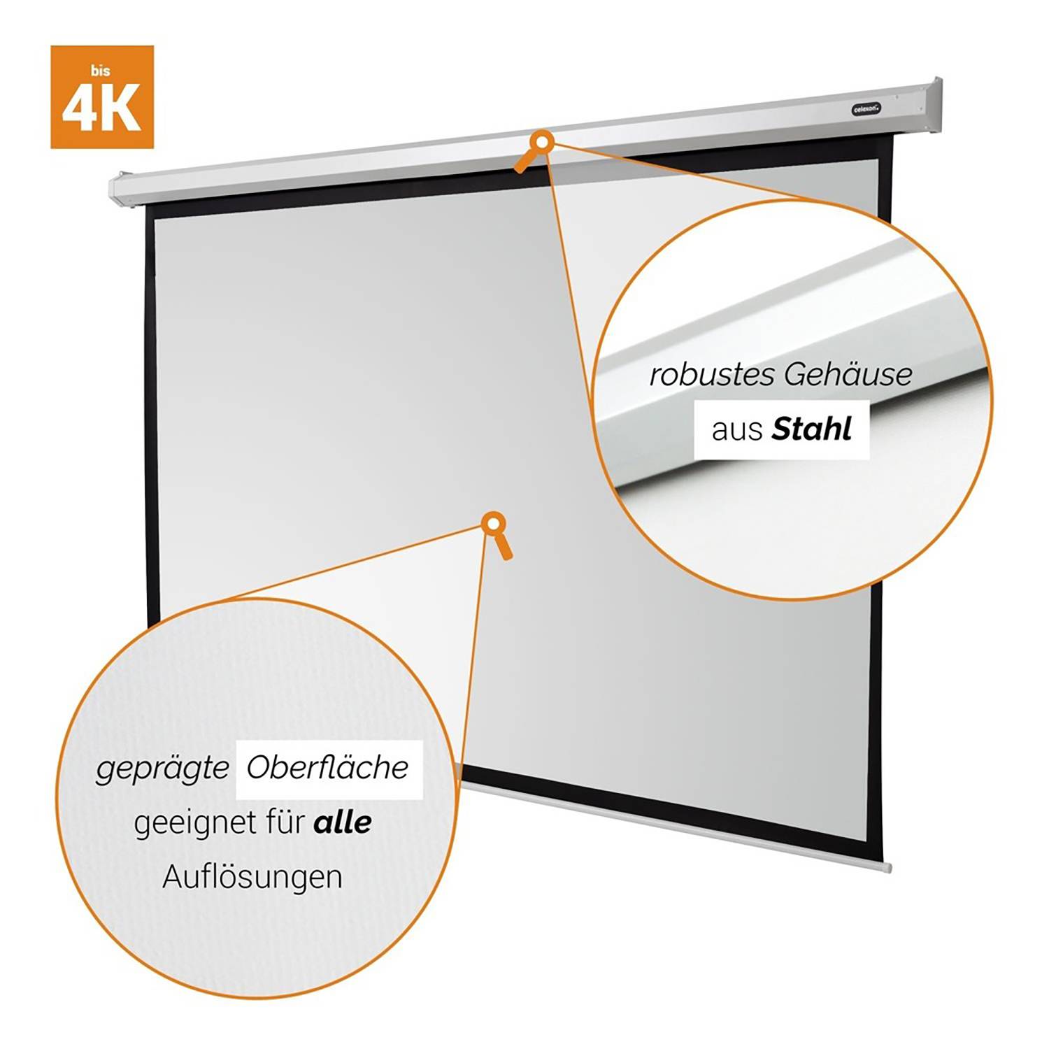 Celexon Motor Economy 1090077 Motorleinwand 290 x 218 cm Bildformat: 4:3