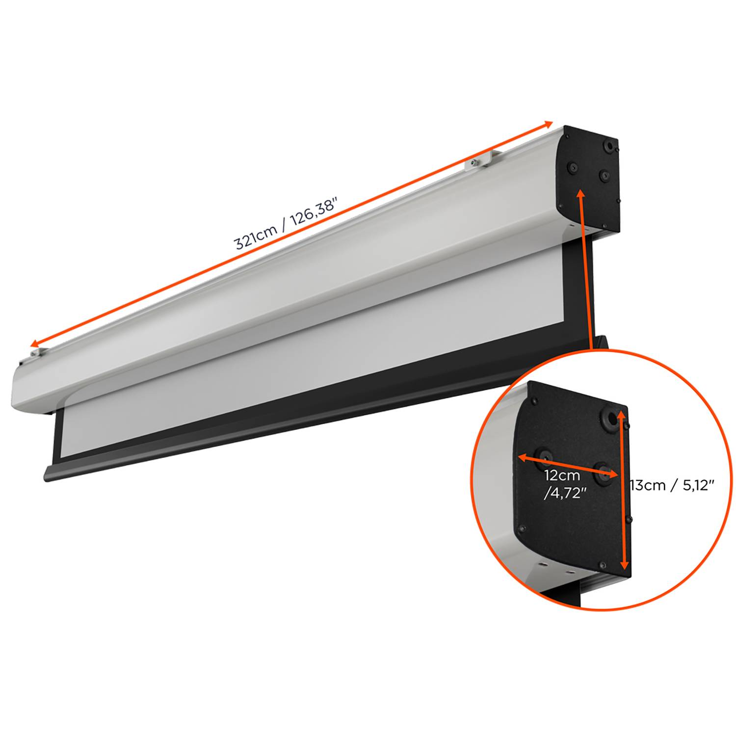 Celexon Motor Expert XL 1090214 Motorleinwand 300 x 300 cm Bildformat: 1:1
