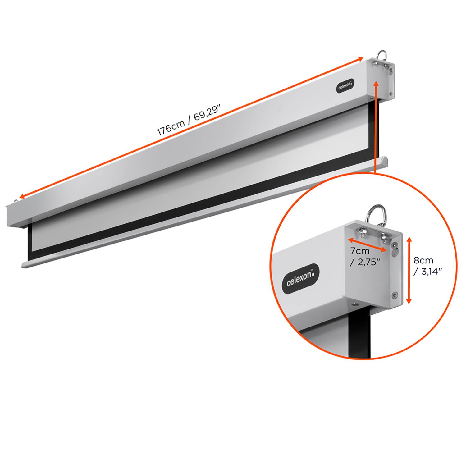 Celexon Motor Professional Plus 1090799 Motorleinwand 160 x 100 cm Bildformat: 16:10