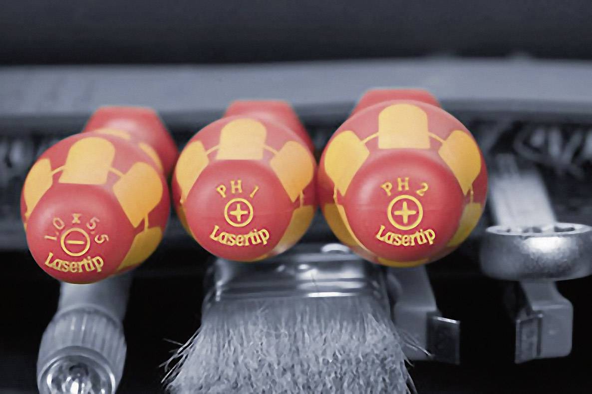 Wera 160 i/165 i/7 Rack VDE Schraubendreher-Set 7teilig Schlitz, Kreuzschlitz Pozidriv