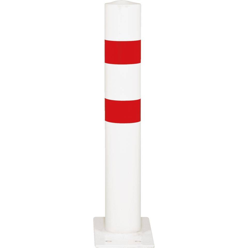 K.57 Schutzpfosten XXL,z.dübeln,rot/weiß,Stahl,pulverbeschichtet,Ø 159mm,1300mm