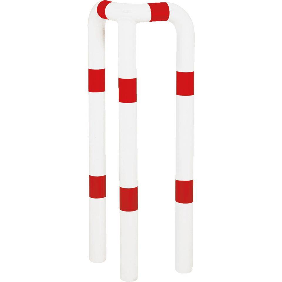 K.57 Schutzwinkel,z.Einbetonieren,rot/weiß,verzinkt,pulverbeschichtet,350x1150mm