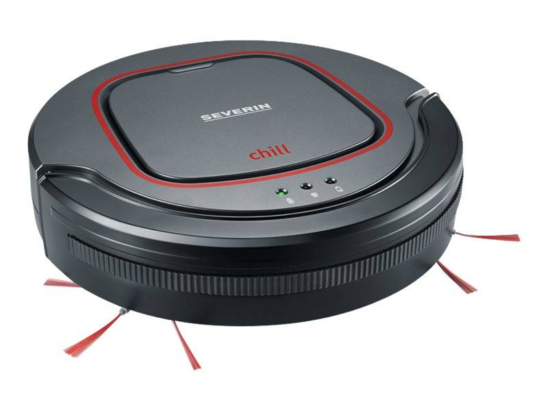 Severin Chill Saugroboter Grau, Rot, Schwarz