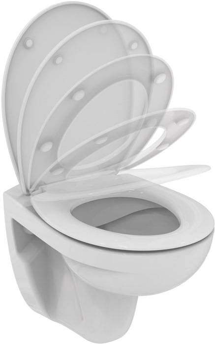IDS Wand-WC-Kombipaket EUROVIT 370x525x350mm, mit WC-Sitz weiß
