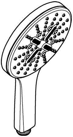 Grohe Handbr RAINSHOWER SMARTACTIVE 130 su-st