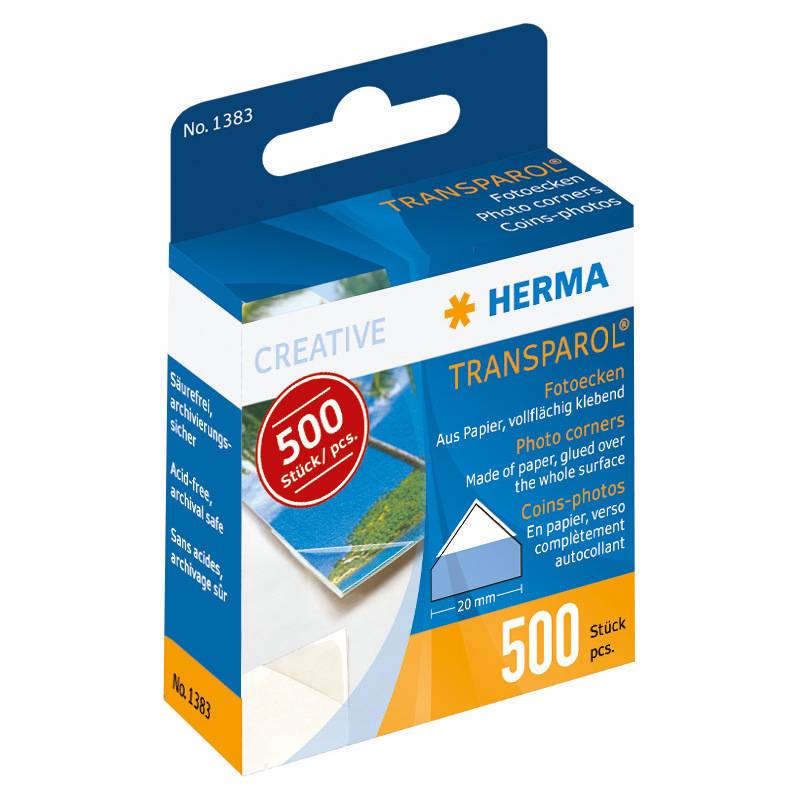 HERMA Transparol - Fotoecke (Packung mit 500)