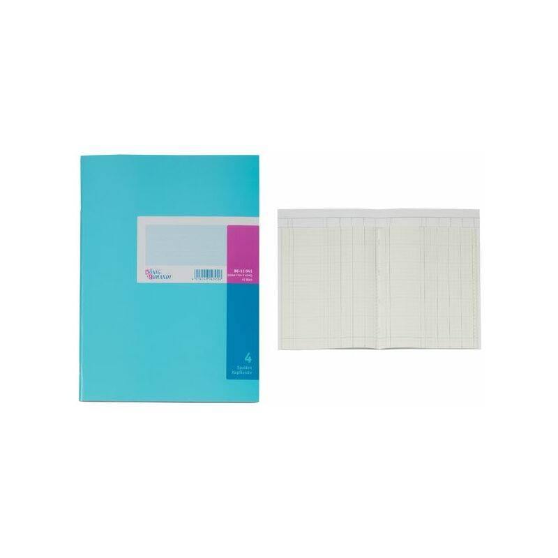 Spaltenbuch A4 mit Kopfleiste 13 Spalten 40 Blatt hellblau