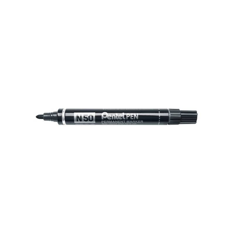 Pentel Permanent-Marker N50, schwarz, Rundspitze