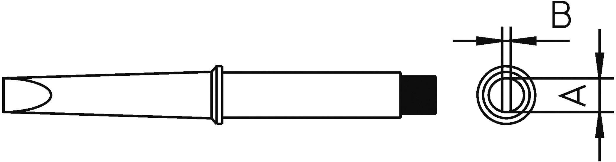 Weller 4CT5A8-1 Lötspitze Meißelform, gerade Spitzen-Größe 1.6 mm Inhalt 1 St.