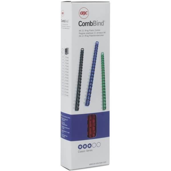 Binderücken ibiCombs 8mm 21 Ringe rot VE=100 Stück