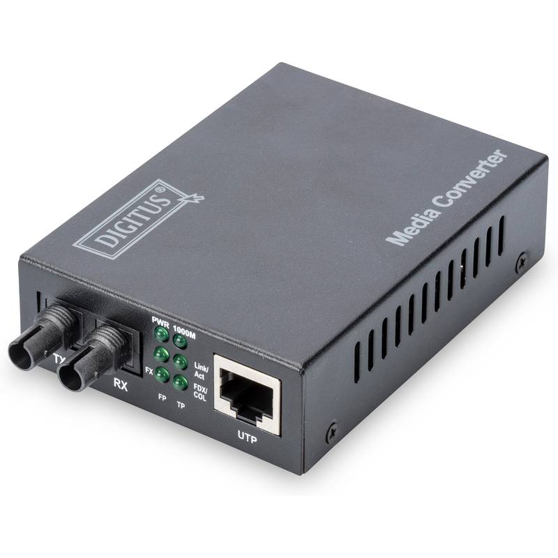 Digitus DN-82110-1 LAN, ST Duplex Netzwerk-Medienkonverter 1 GBit/s