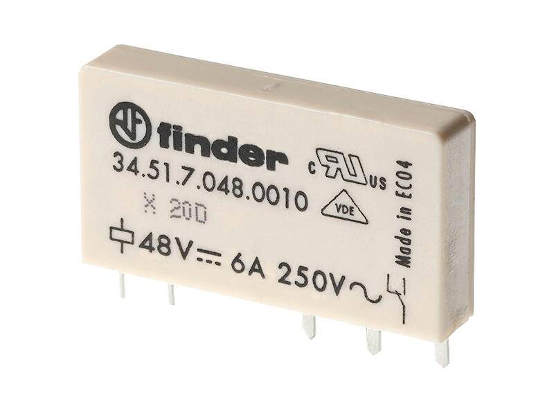 FINDER Relais 1x Wechsler 6 A 5 Vdc