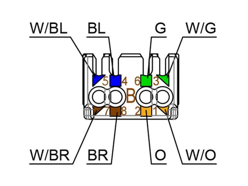 Telegärtner AMJ-S DD Modul Cat.6A T568B