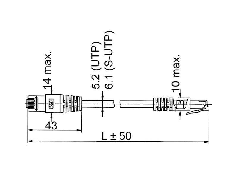 Telegärtner Patchkabel F/UTP 5E 100008571