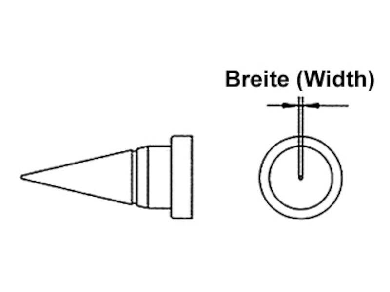 Weller Lötspitze LT 1 Rundform 0,25mm