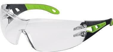 uvex pheos 9192225 Schutzbrille inkl. UV-Schutz Schwarz, Grün