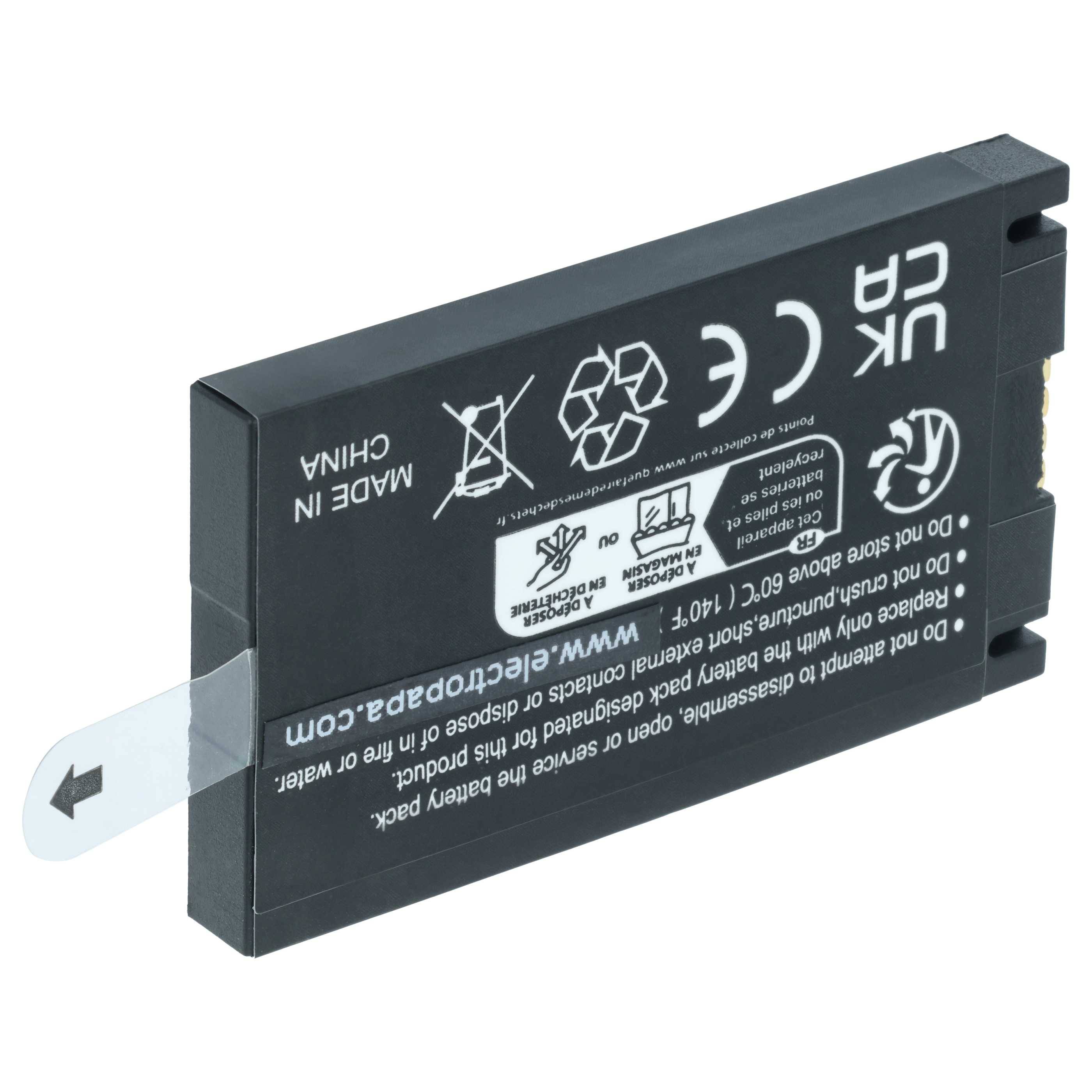 vhbw 5x Akku kompatibel mit Datalogic Memor X3 | CVR2, Memor NFP, DL-Memor Barcodescanner POS (1100 mAh, 3,7 V, Li-Ion)