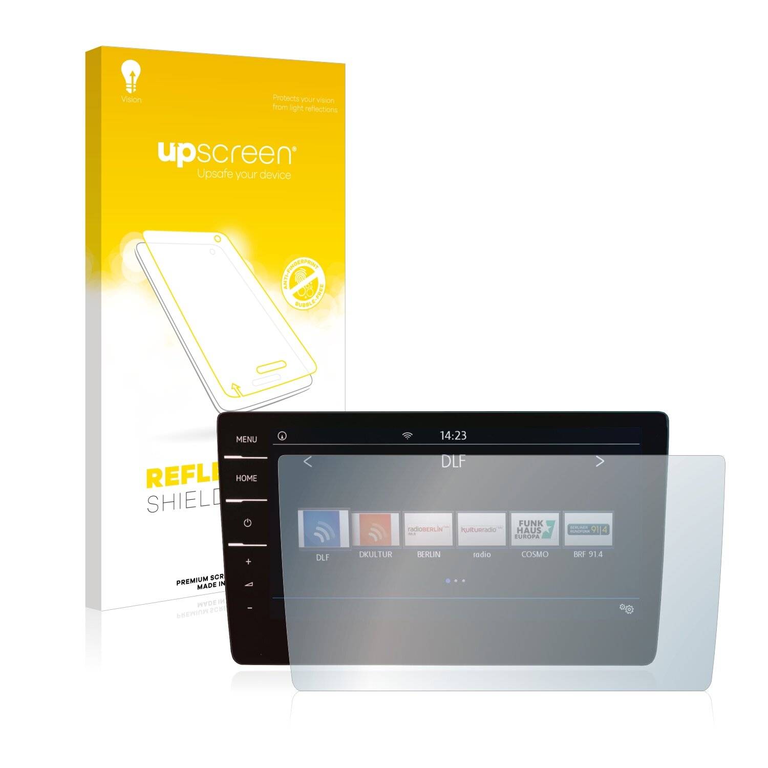 upscreen Reflection Shield Matt Schutzfolie für Volkswagen Tiguan Allspace 2019 Discover Pro 9.2 2019