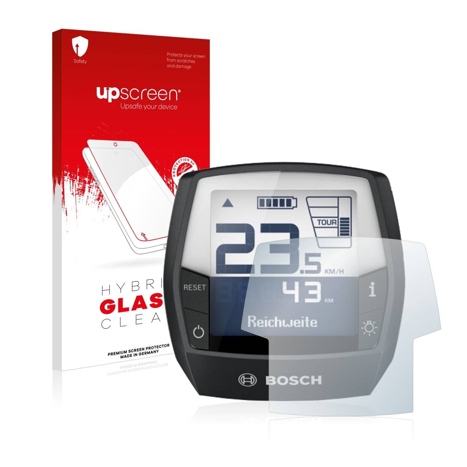 upscreen Hybrid Glas Panzer-Folie für Bosch Intuvia Performance Line