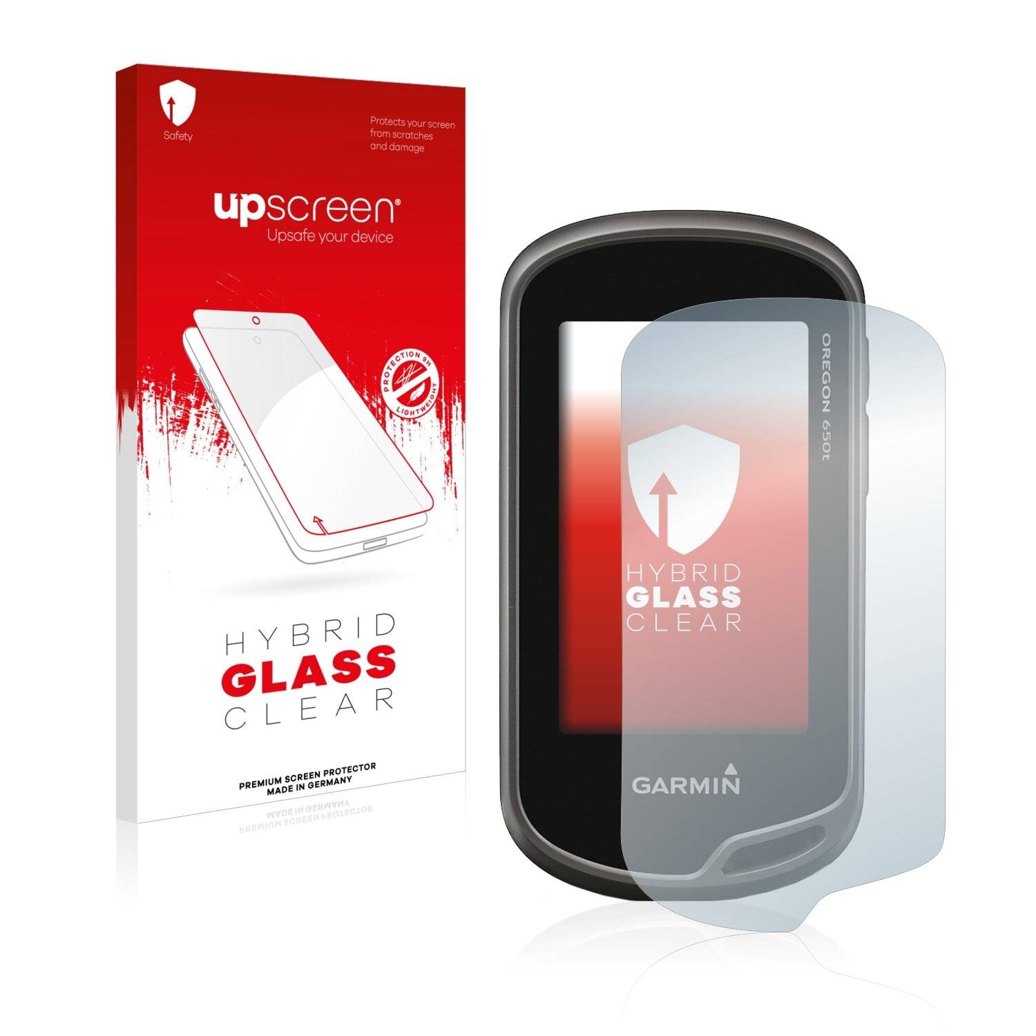 upscreen Flexible Schutz Glas Folie für Garmin Oregon 650t Schutzglas 9H Hybridglas Klar