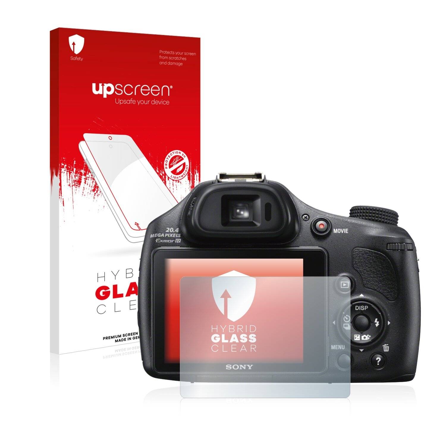 upscreen Flexible Schutz Glas Folie für Sony Cyber-Shot DSC-HX400V Schutzglas 9H Hybridglas Klar