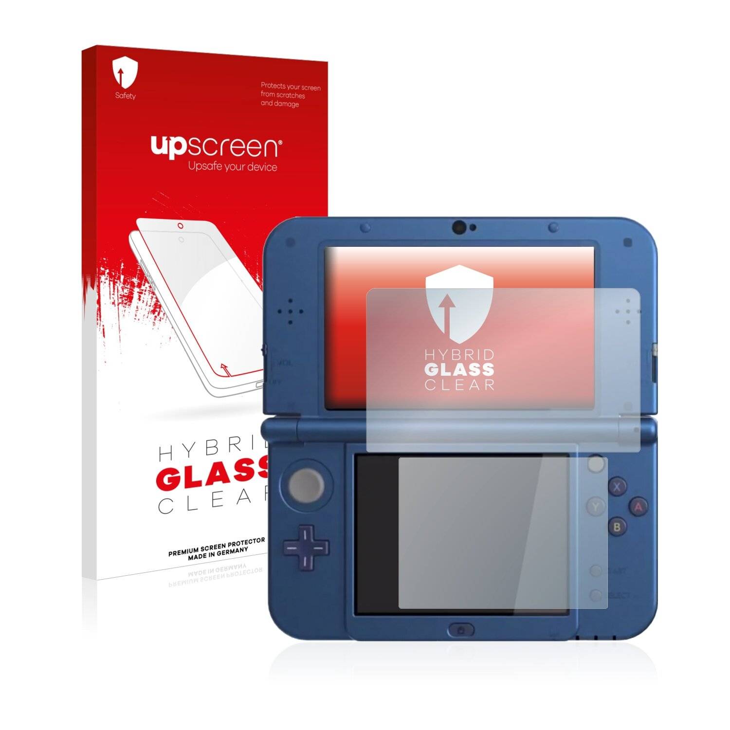 upscreen Flexible Schutz Glas Folie für Nintendo New 3DS XL Schutzglas 9H Hybridglas Klar