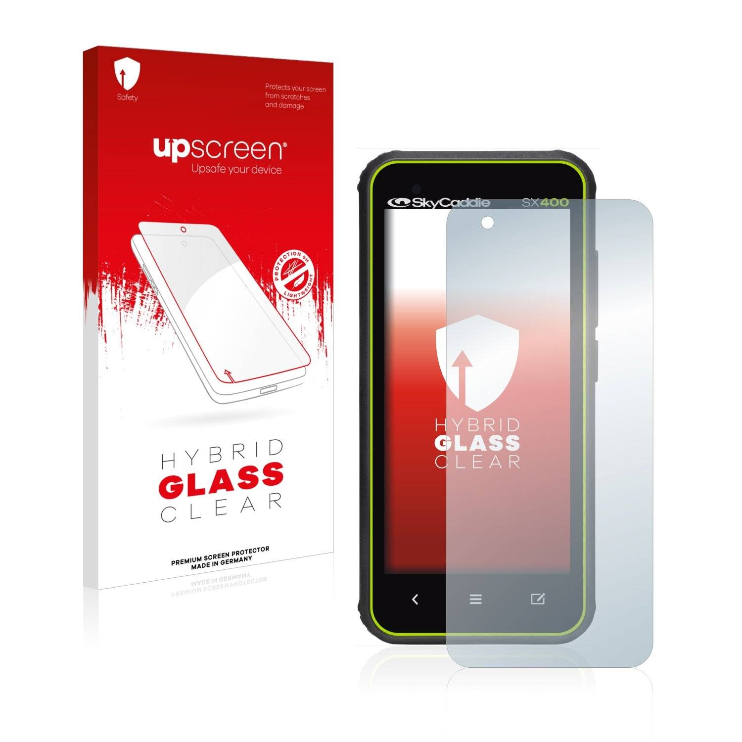 upscreen Flexible Schutz Glas Folie für SkyCaddie SX400 Schutzglas 9H Hybridglas Klar